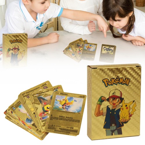 Pokémon spielkarten goldfolie - pokémon,
