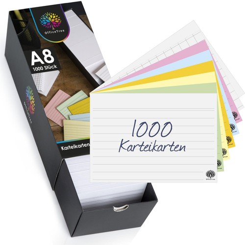 1000 karteikarten set - 1000, a8