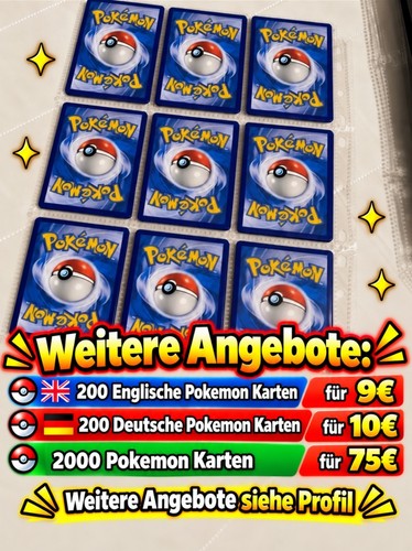 100 pokemon karten - 100,