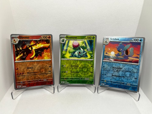 Pokemon karten 3er set - pokemon, glutexo