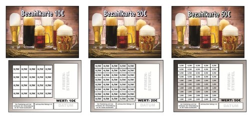 Verzehrkarten - 50,