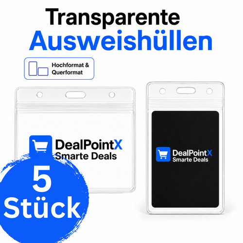 Ausweishüllen transparent - 5x,