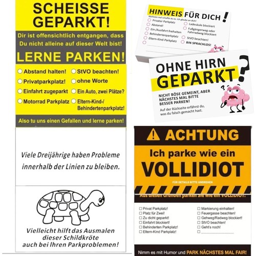 Scheiße geparkt karten - "scheiße, geparkt"