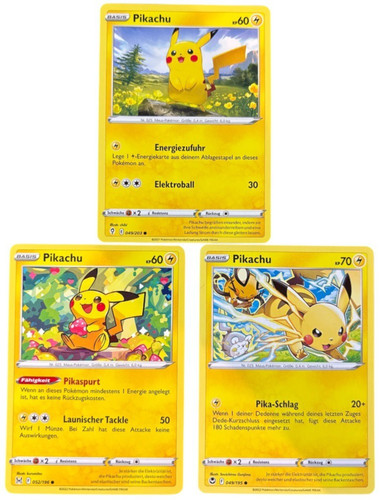 Pikachu pokemon karten - pikachu, lot