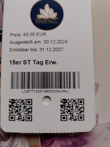 Tageskarte kristalltherme