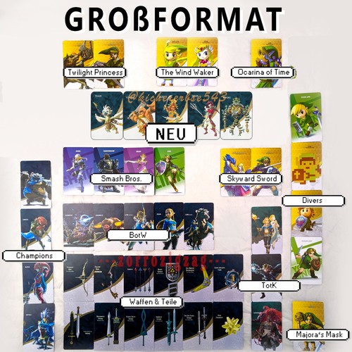 Zelda amiibo karten - zelda,