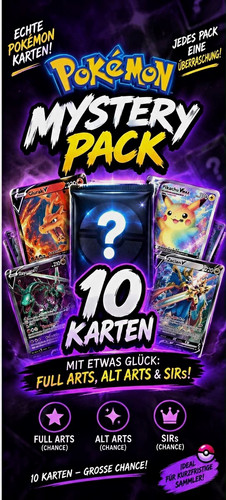 Pokémon tcg mystery pack - pokémon, 10