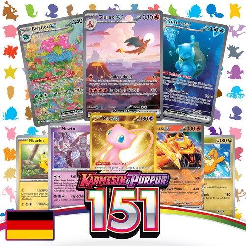 Pokemon karten 151 - karten, deutsch
