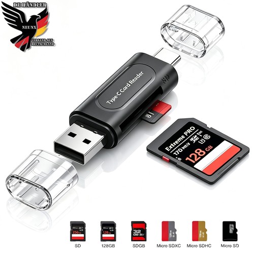 Usb kartenleser adapter - adapter, usb-c